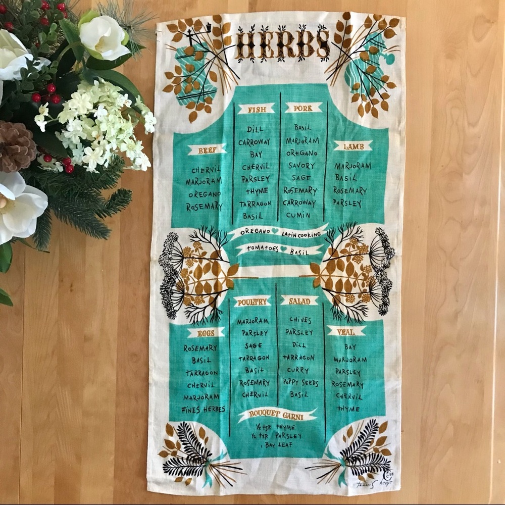 Vintage 1950’s Tammis Keefe Kitchen Linen